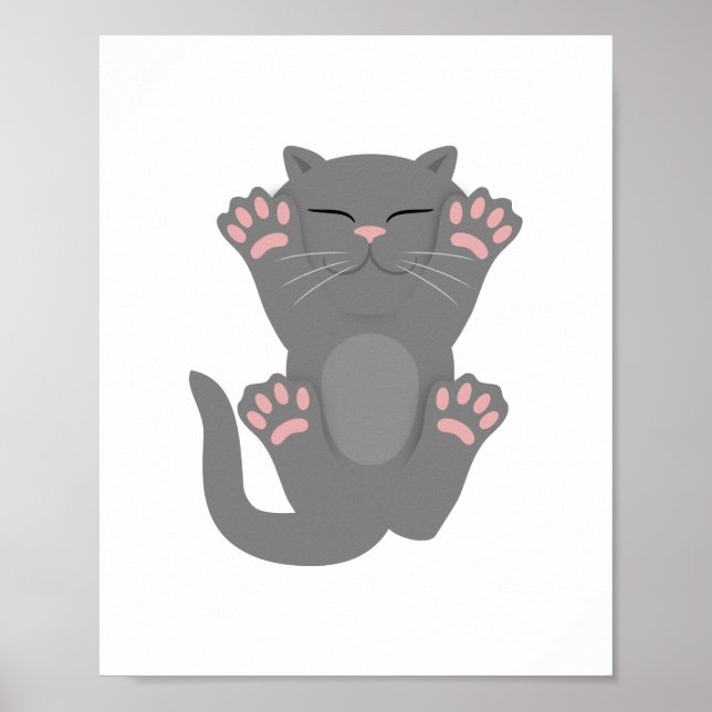 Poster Gato Dormindo (Frente)