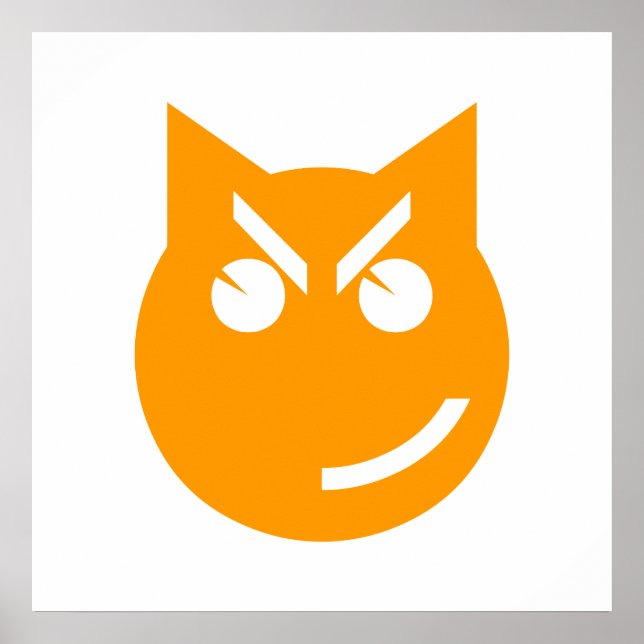 Póster Gato Emoji Esmirante (Frente)