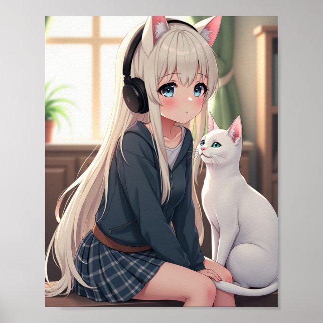 Poster Gato engraçado (Frente)