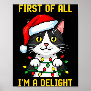 Poster Gato Engraçado Antes de Mais Nada Sou um Delírio d