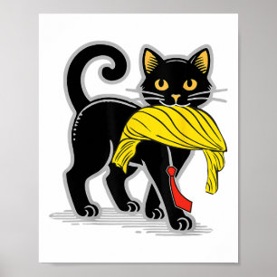 Poster Gato Engraçado Com Cabelo De Trump Na América Flag