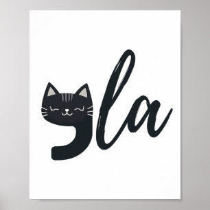 Poster Gato Engraçado Comma La Funny Kamala Harris Presid