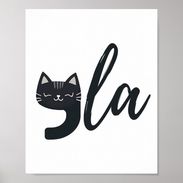 Poster Gato Engraçado Comma La Funny Kamala Harris Presid (Frente)