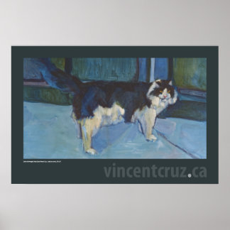 Póster Gato Florestal Norueguês