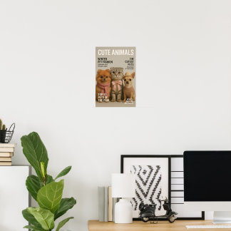 Poster gato fofo