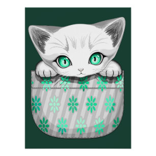 Póster Gato, Gato, Gato e Playaking de uma Bolsa