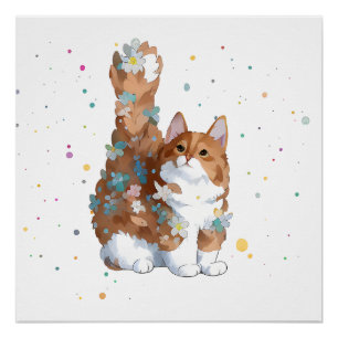 Póster Gato Gato Gato Gato De Animais De Companhia
