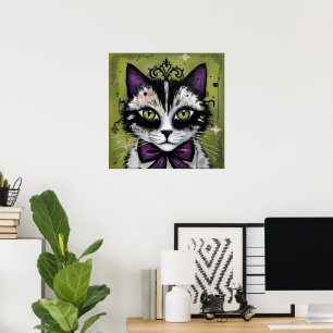 Poster Gato Gótico