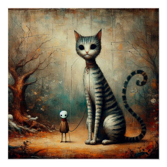 Póster Gato grande (Frente)