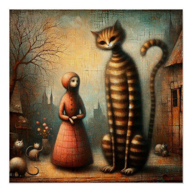 Póster Gato grande (Frente)