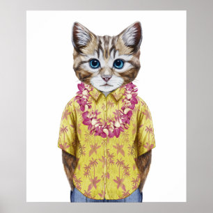 Poster Gato havaiano do gatinho