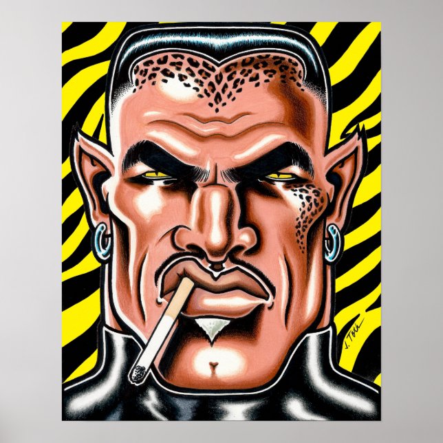 Poster Gato-Homem da Lua (Frente)