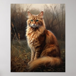 Poster Gato-Impressão de-arte da Somália