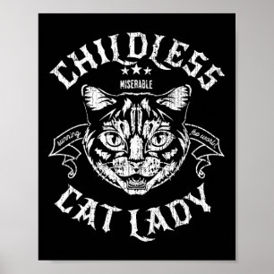 Poster Gato Lady For Kamala Harris 2024 Votação Feminista