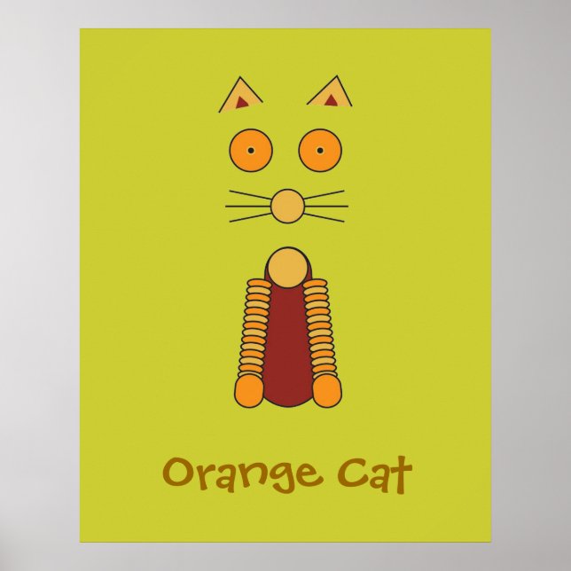 Poster Gato Laranja (Frente)