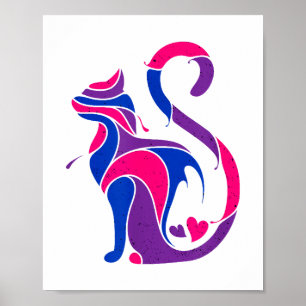 Poster Gato LGBT de Gato Bissexual e Gato LGBT