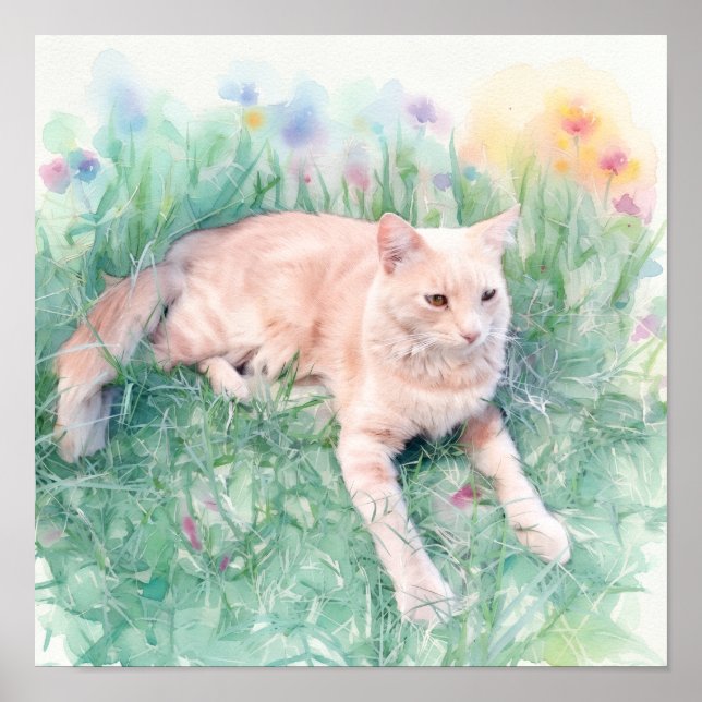 Poster Gato Listrado (Frente)