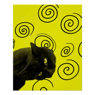 Póster Gato Louco