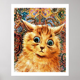 Póster Gato, Louis Wain