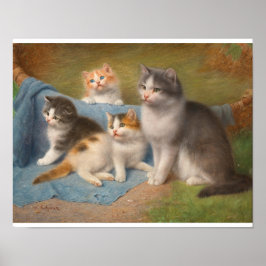 Poster Gato Mãe Orgulhosa Wilhelm Schwar Art
