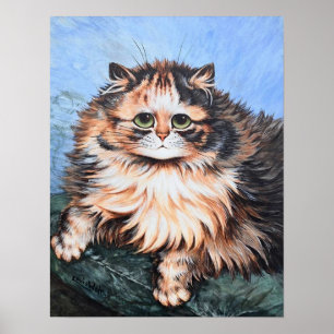 Poster Gato Malhado, Louis Wain