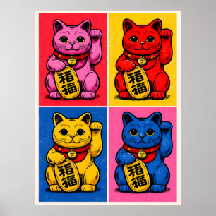Poster Gato Maneki Neko