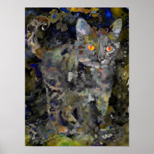 Póster Gato mau