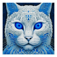 Gato Místico Branco, Arte do Étero AI