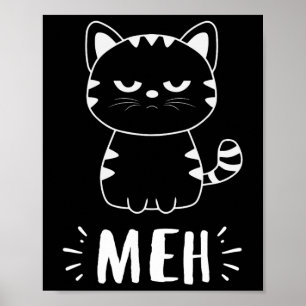 Poster Gato Moguoso Adora Mulheres Meninas Gato - Gato En
