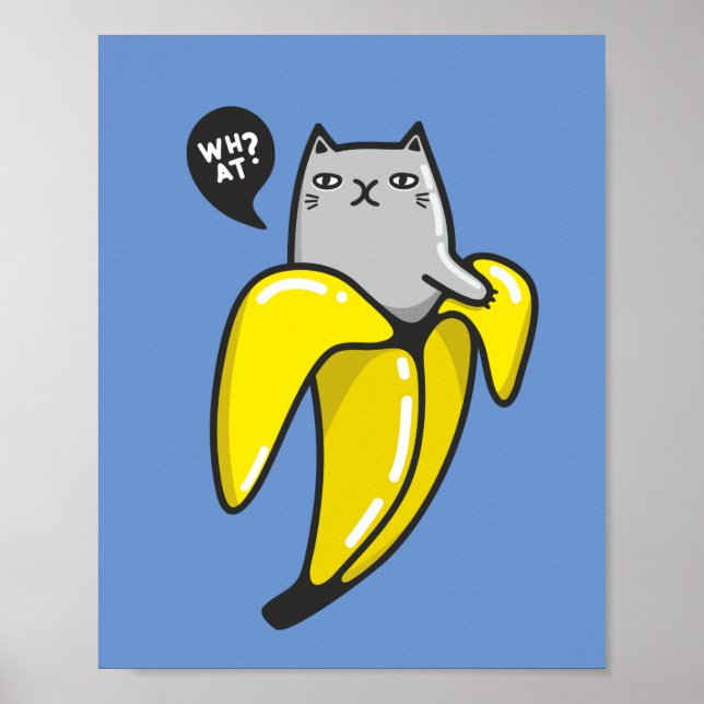 Poster Gato na banana (Frente)