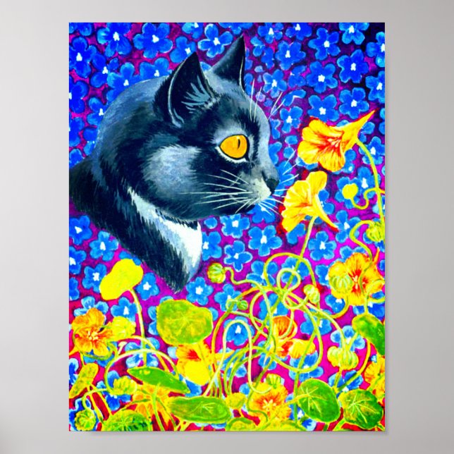 Poster Gato nas Flores (Frente)