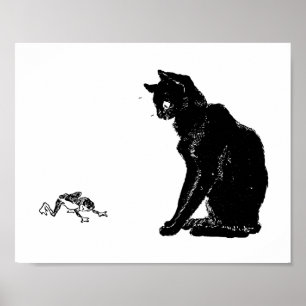 Poster Gato Negro e Sapo, Alexandre Steinlen