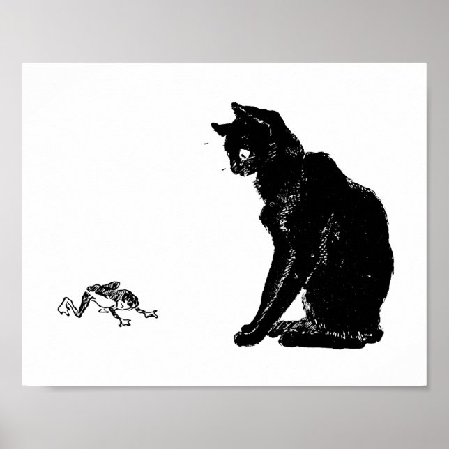 Poster Gato Negro e Sapo, Alexandre Steinlen (Frente)