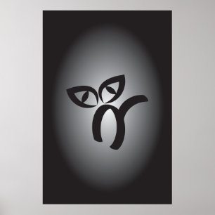 Poster Gato Negro Halloween