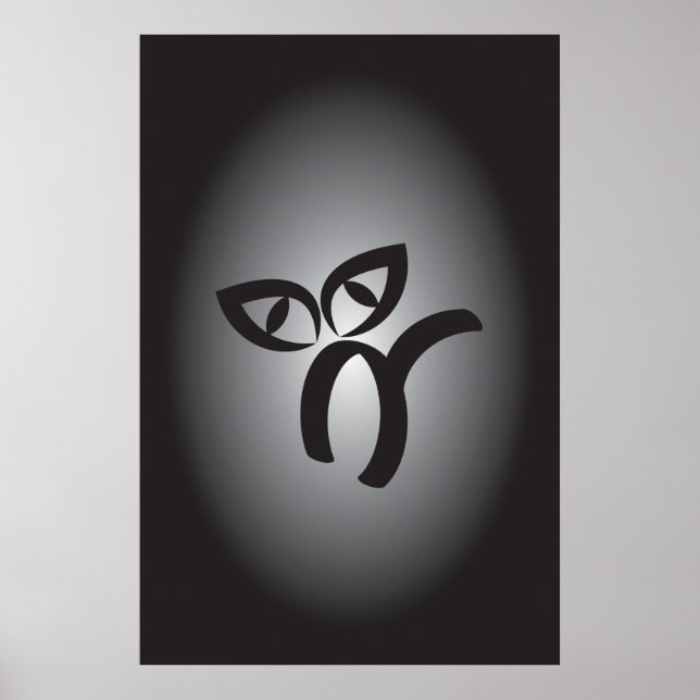 Poster Gato Negro Halloween (Frente)