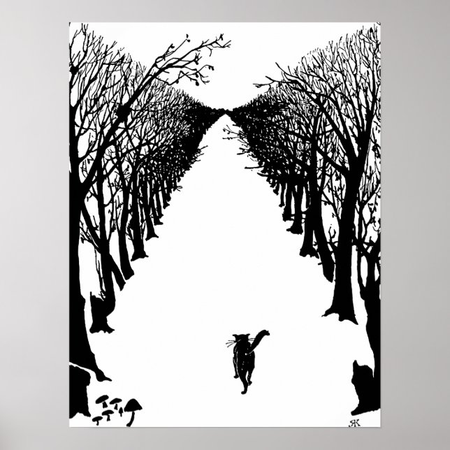 Póster Gato negro, Kipling Rudyard (Frente)