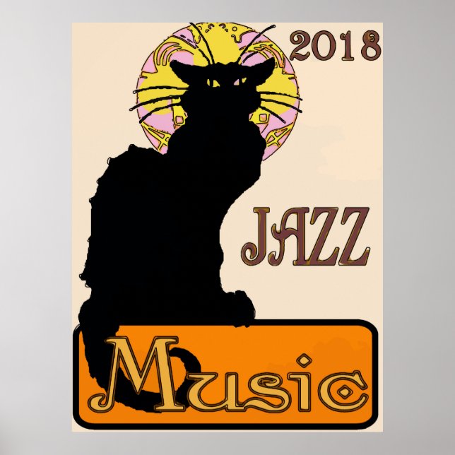 Poster Gato Negro, MÚSICA, 2018 (Frente)