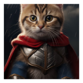 Póster Gato no seu olhar