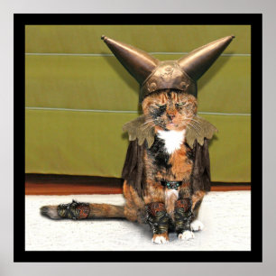 Póster Gato Nórdico Não é Amusado