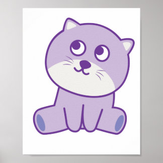 Poster gato olhando para o céu