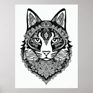 Poster Gato Ornamental