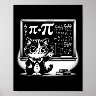 Poster Gato Pi Day Para Meninos Homens Professores Por Di