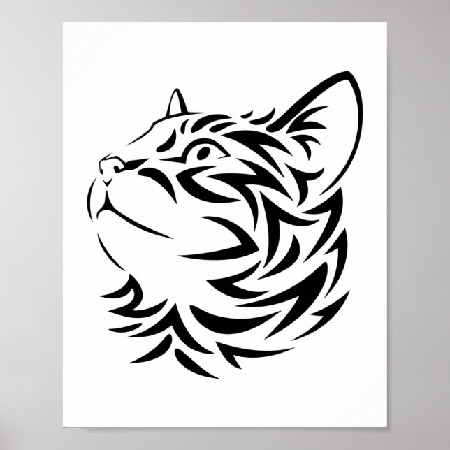 Poster gato preto (Frente)