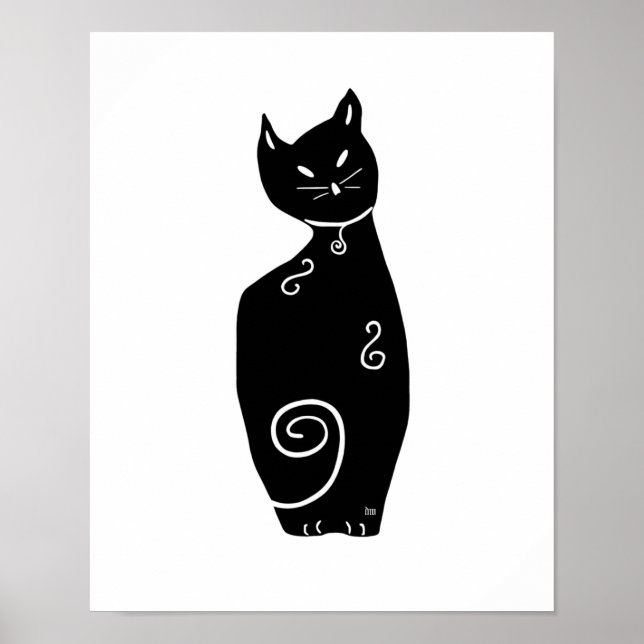 Póster Gato Preto (Frente)