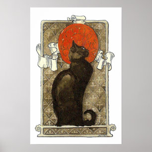 Póster Gato preto, Alexandre Steinlen