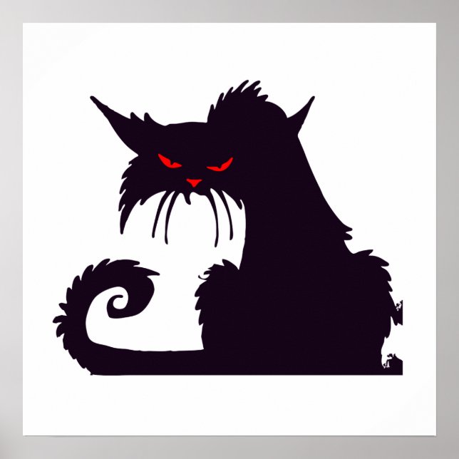 Póster Gato Preto Bravo (Frente)