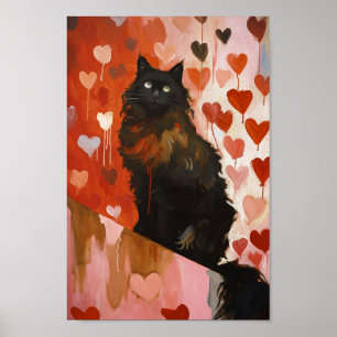 Poster Gato Preto Cinto