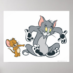 Poster Gato preto da pata de Tom e de Jerry