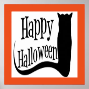PÓSTER GATO PRETO "HELLOWEEN"