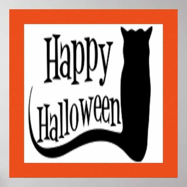 PÓSTER GATO PRETO "HELLOWEEN" (Frente)